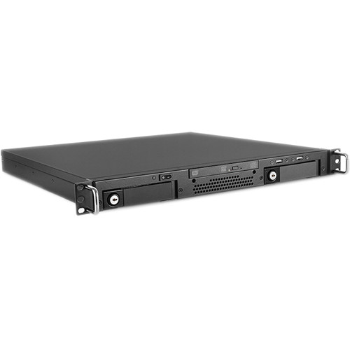 iStarUSA D-A120T-ITX 1U 2 x 3.5" Bay Tool-Less Hotswap ITX Chassis (Black)