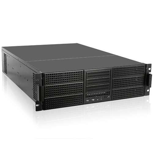 iStarUSA E-ATX Three 3.5" & Six 5.25" Bays Rackmount Chassis with 800W Redundant Power Supply (3 RU)