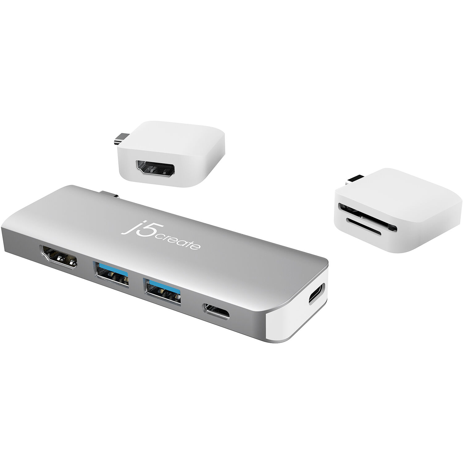 j5create Ultradrive Kit USB-C Dual-Display Modular Dock for Macbook, Macbook Air & Macbook Pro