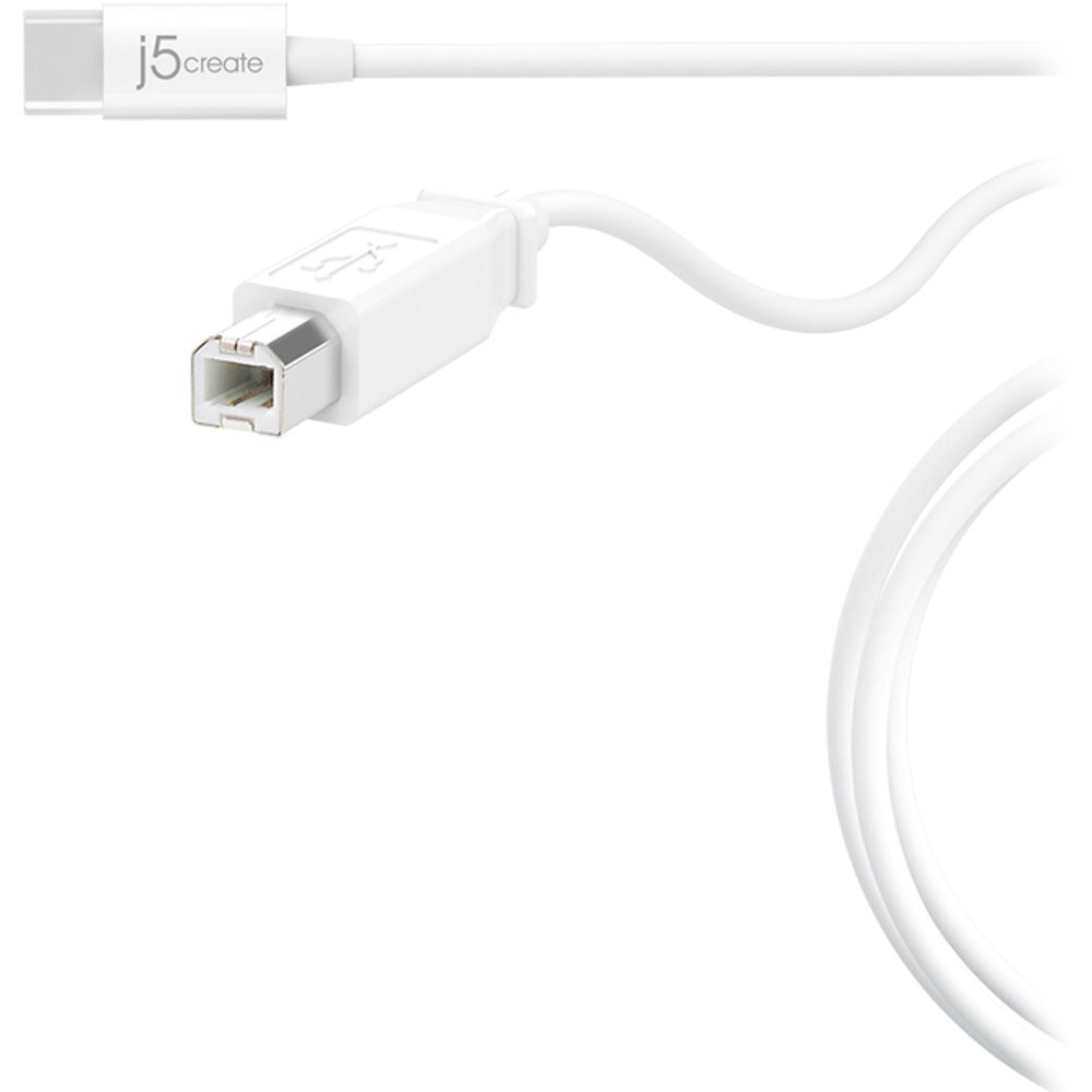 j5create USB 2.0 Type-C to Type-B Cable (6')