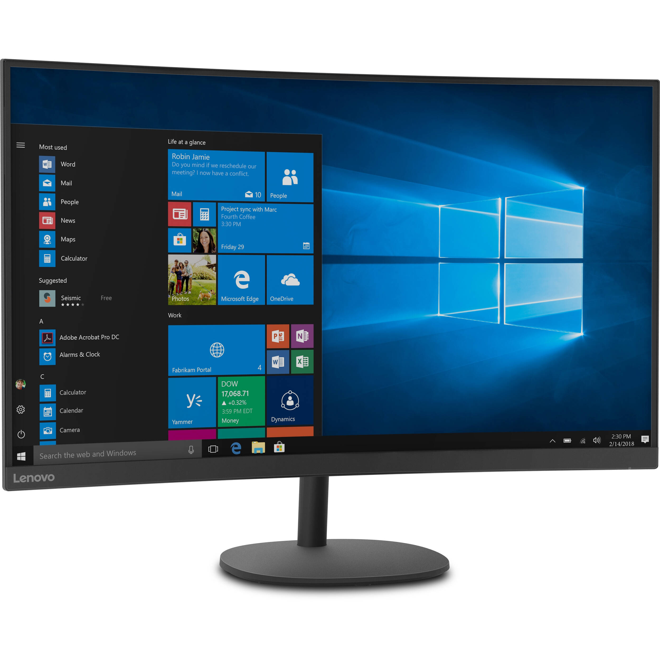 Lenovo C32qc-20 31.5" 16:9 Curved LCD Monitor