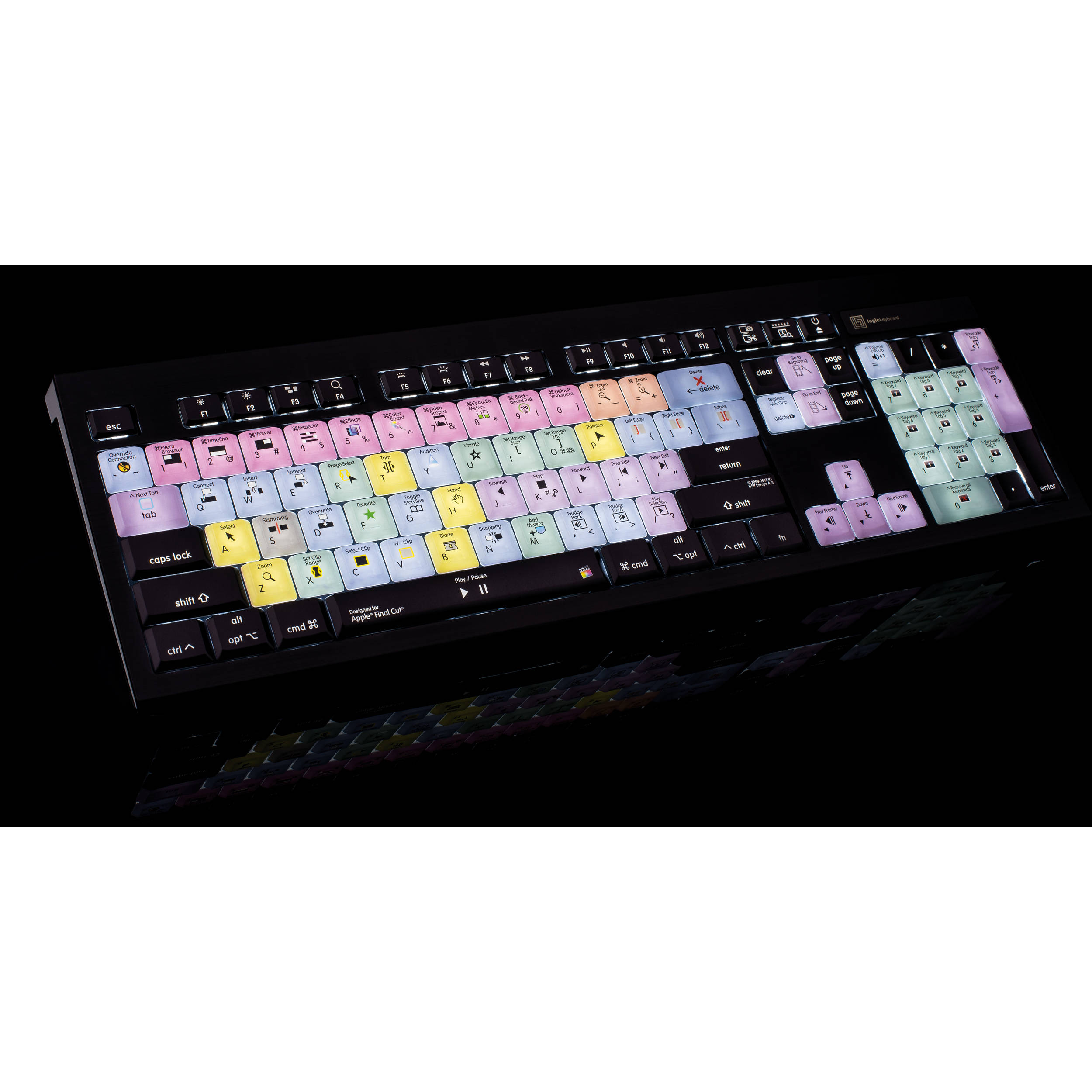 LogicKeyboard Astra Series Apple Final Cut Pro X Mac Backlit Keyboard (US)