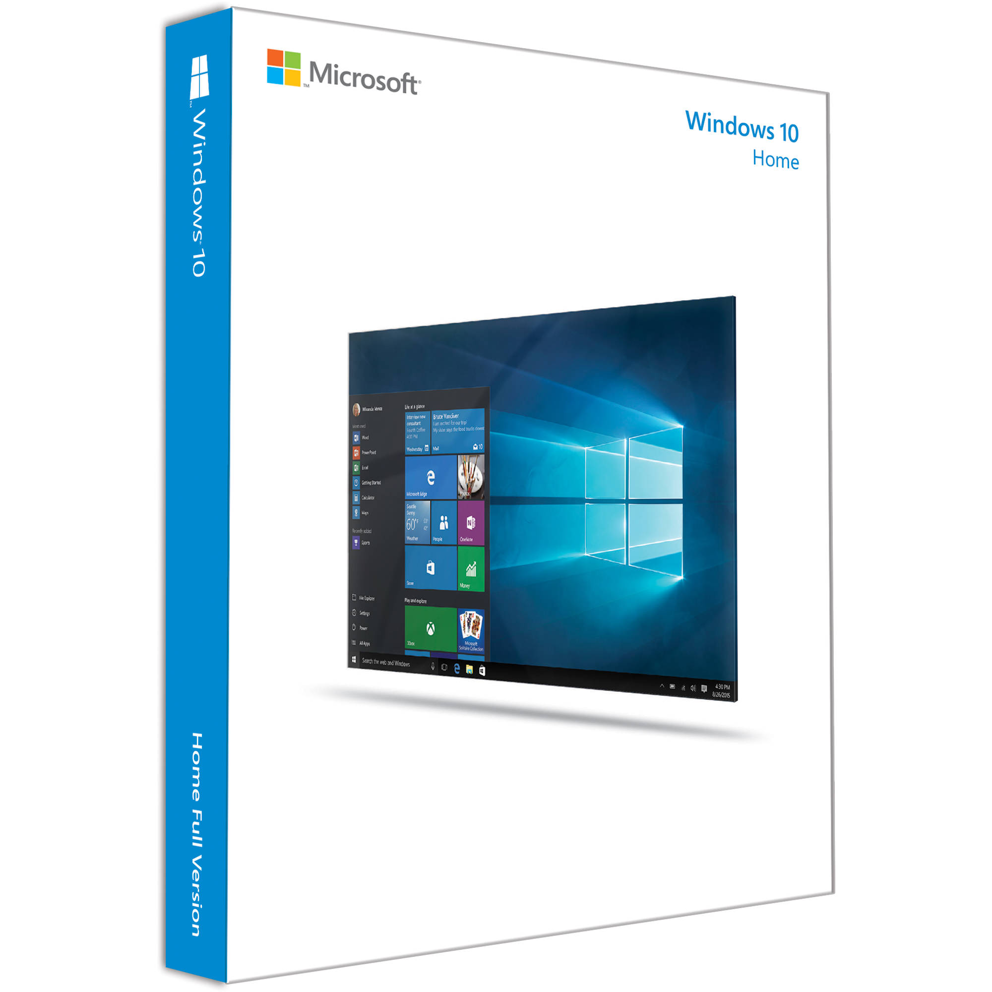 Microsoft Windows 10 Home (32-bit, OEM System Builder DVD)