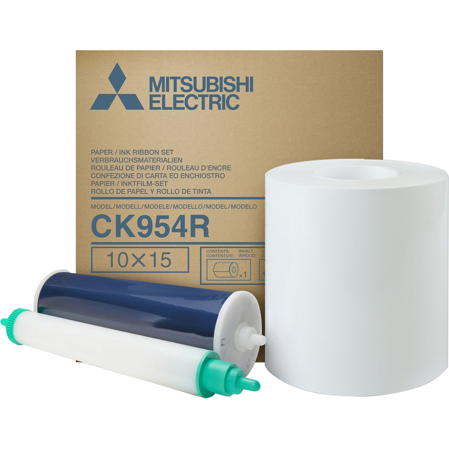 Mitsubishi 4" Paper Roll and Inksheet for CP-9550DW-U and CP-9800DW-U Printers