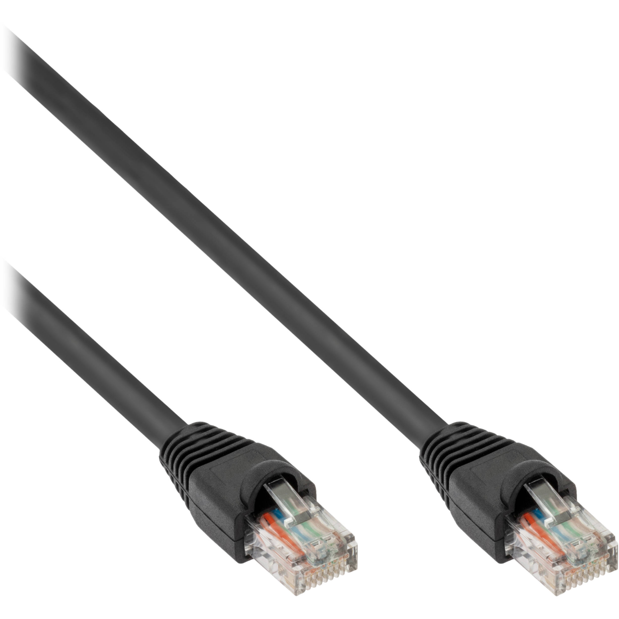 Pearstone Cat 6a Snagless Patch Cable (50', Black)