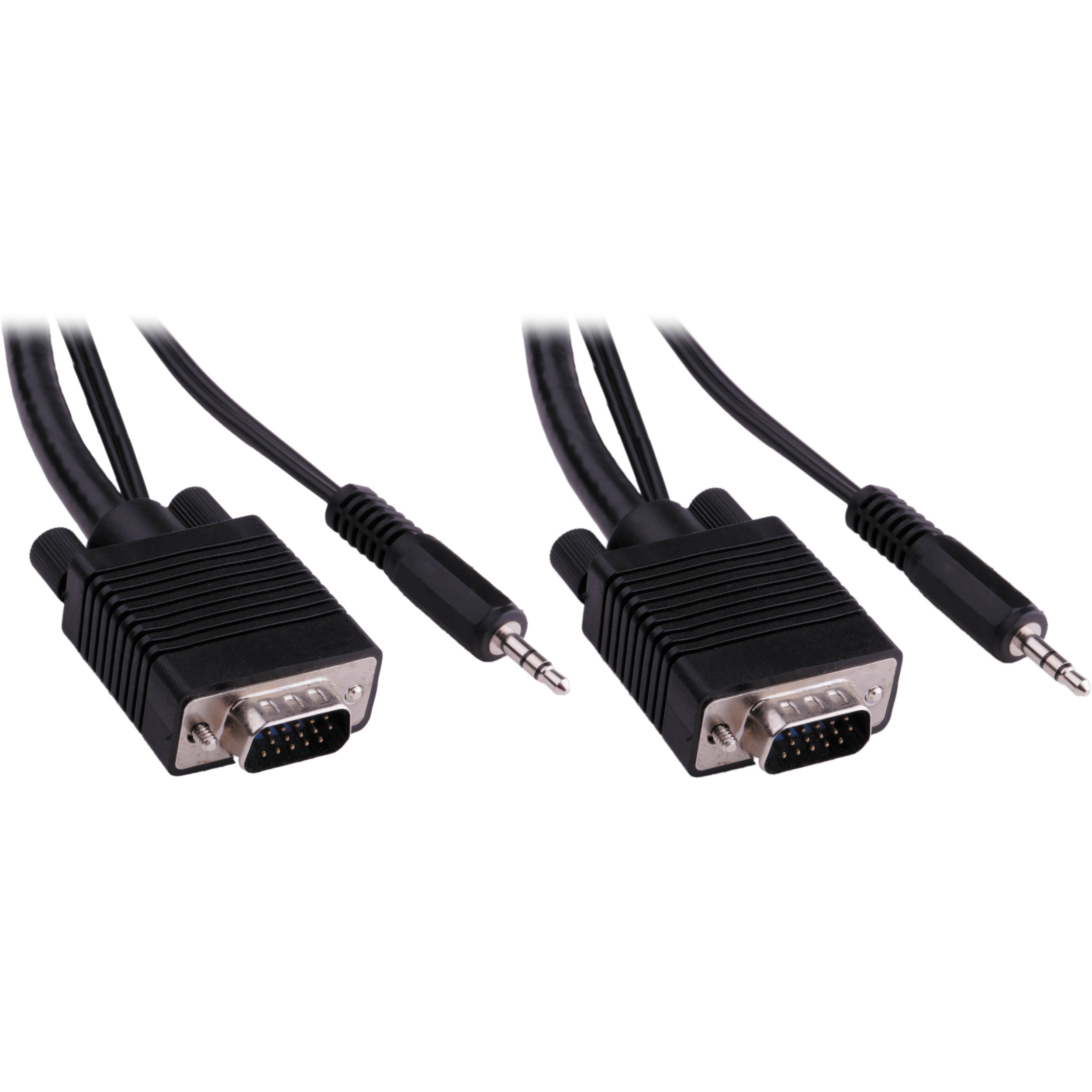 Pearstone Standard VGA Male to VGA Male Cable with 3.5mm Stereo Audio (15')