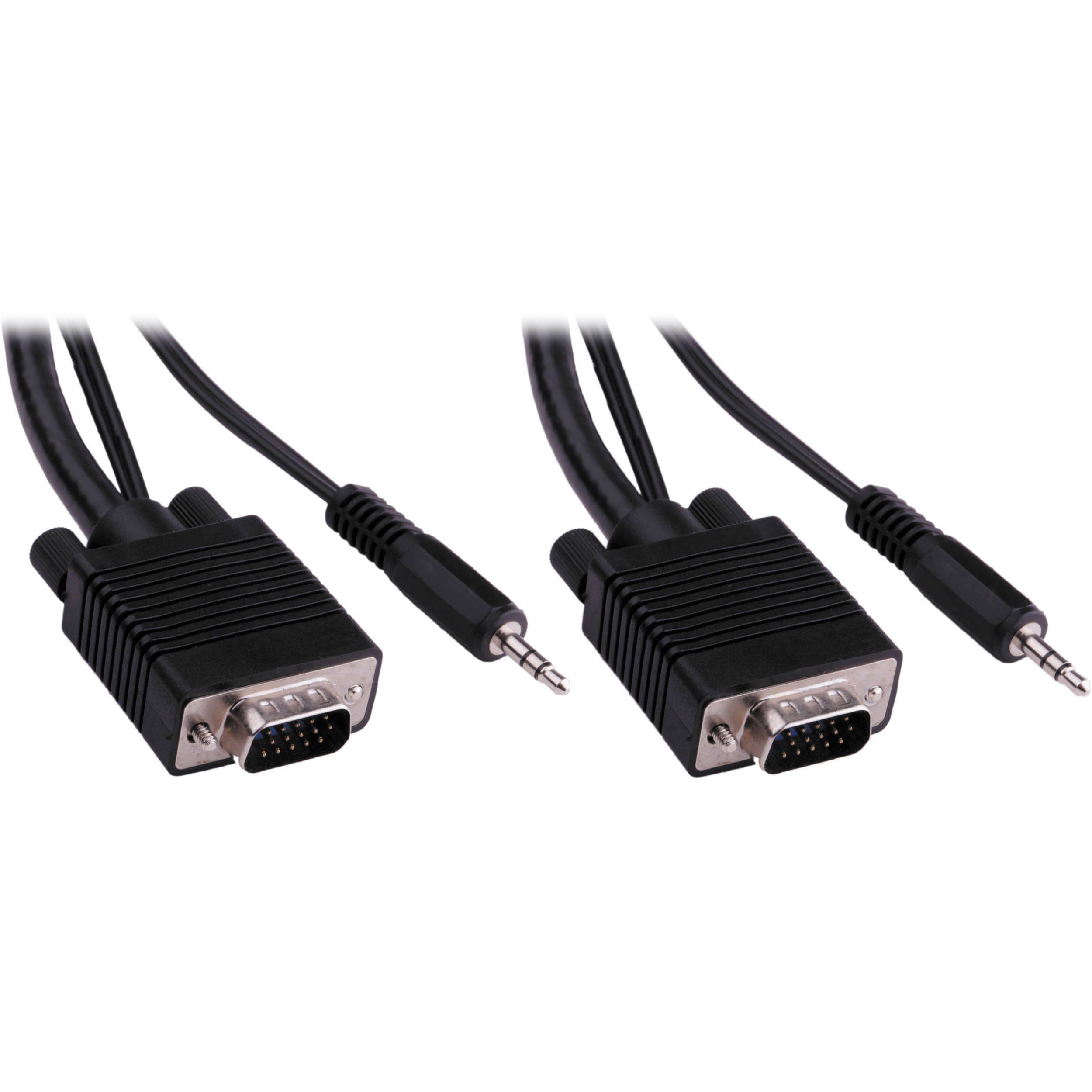 Pearstone Standard VGA Male to VGA Male Cable with 3.5mm Stereo Audio (35')