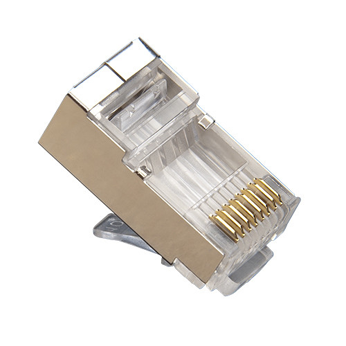 Platinum Tools RJ45 Shielded Crimp-On Ethernet Connector (50-Pack, Clamshell)