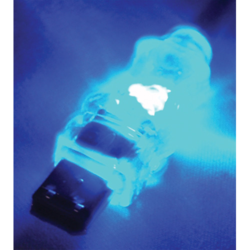 QVS FireWire/i.Link 6-Pin to 4-Pin Translucent Cable with Blue LEDs (10')