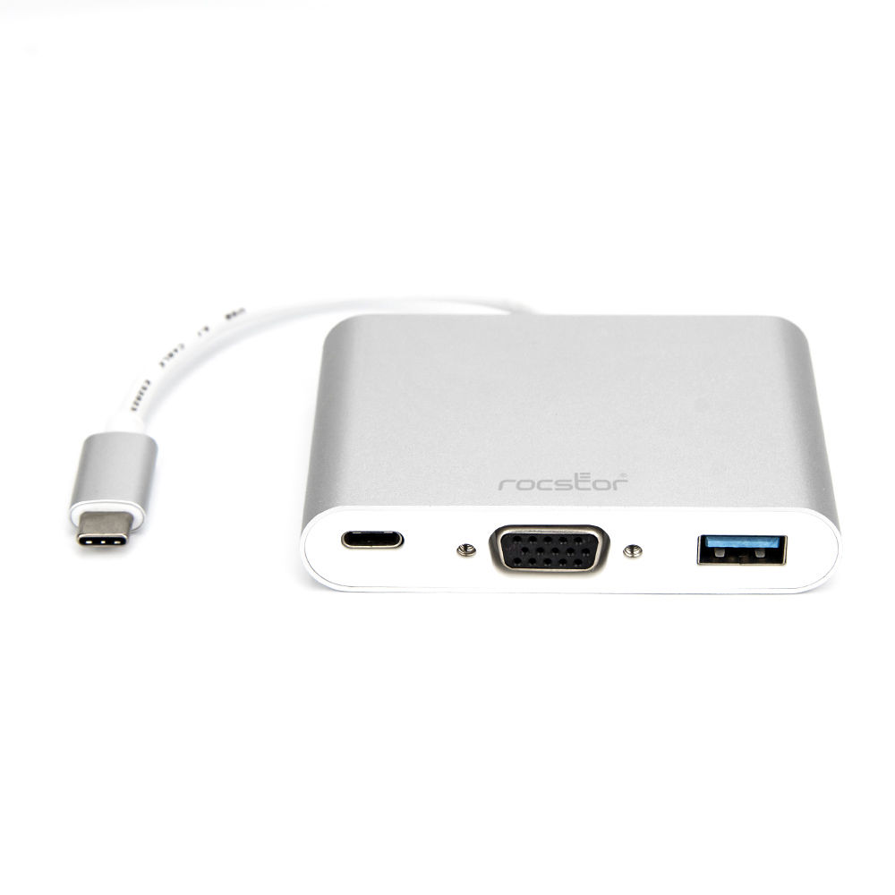 Rocstor USB Type-C to VGA Multi-Port Adapter