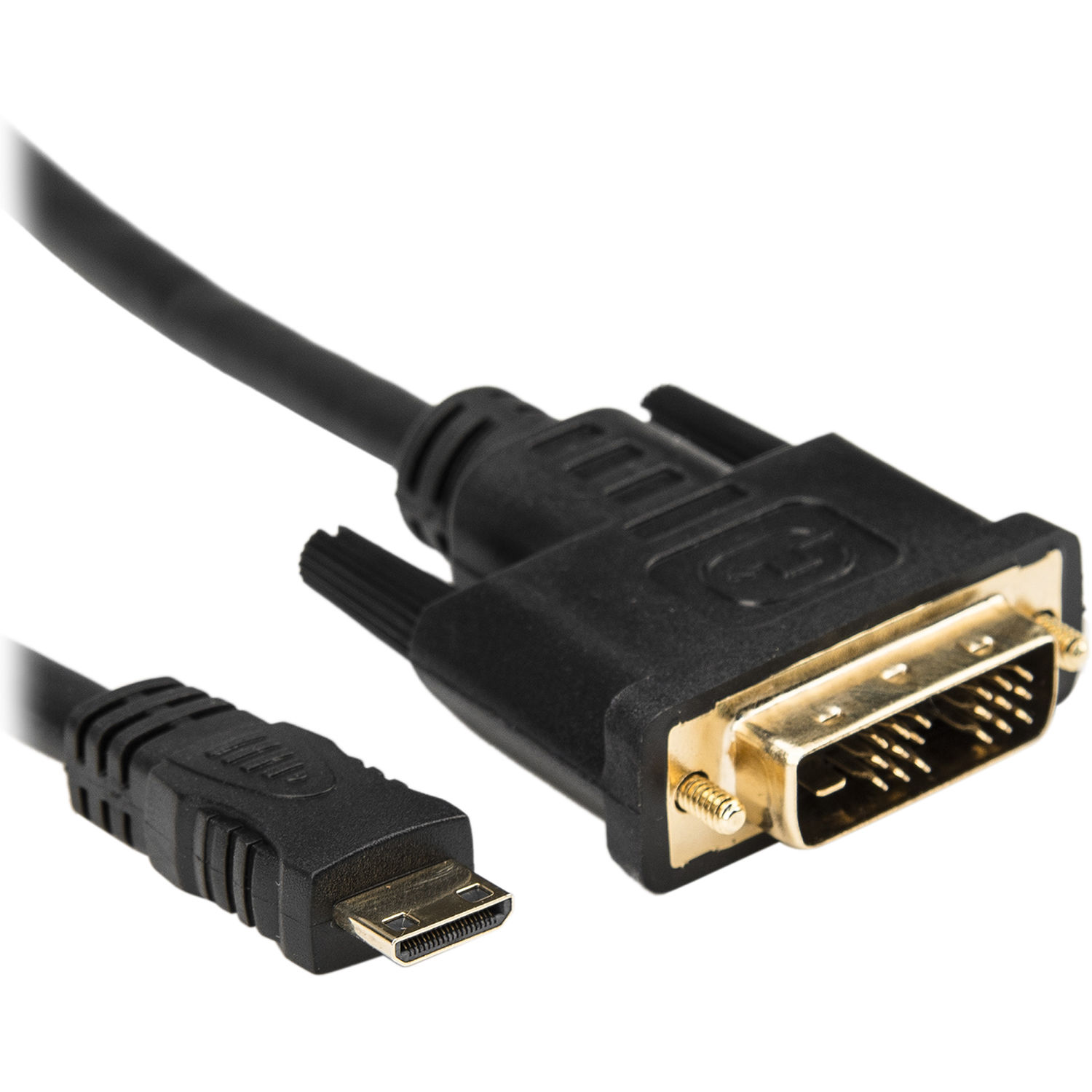 Rocstor Mini-HDMI Male to DVI-D Male Cable (3', Black)