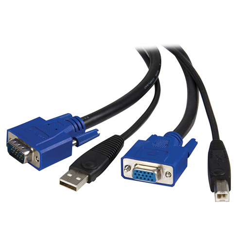 StarTech 2-in-1 USB KVM Cable (6', Black)
