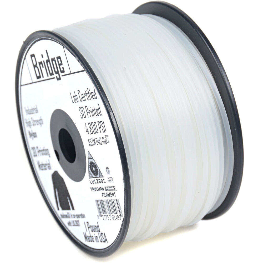 taulman3D 2.85mm Bridge Nylon Filament (Natural, 1lb, 490')