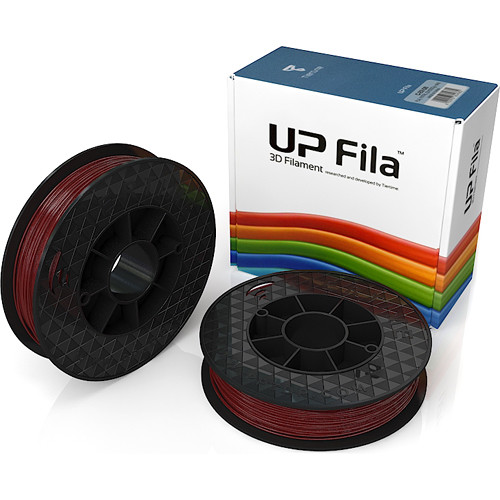 Tiertime UP Fila PLA Filaments (Burgundy Red, 2 x 500g Rolls)