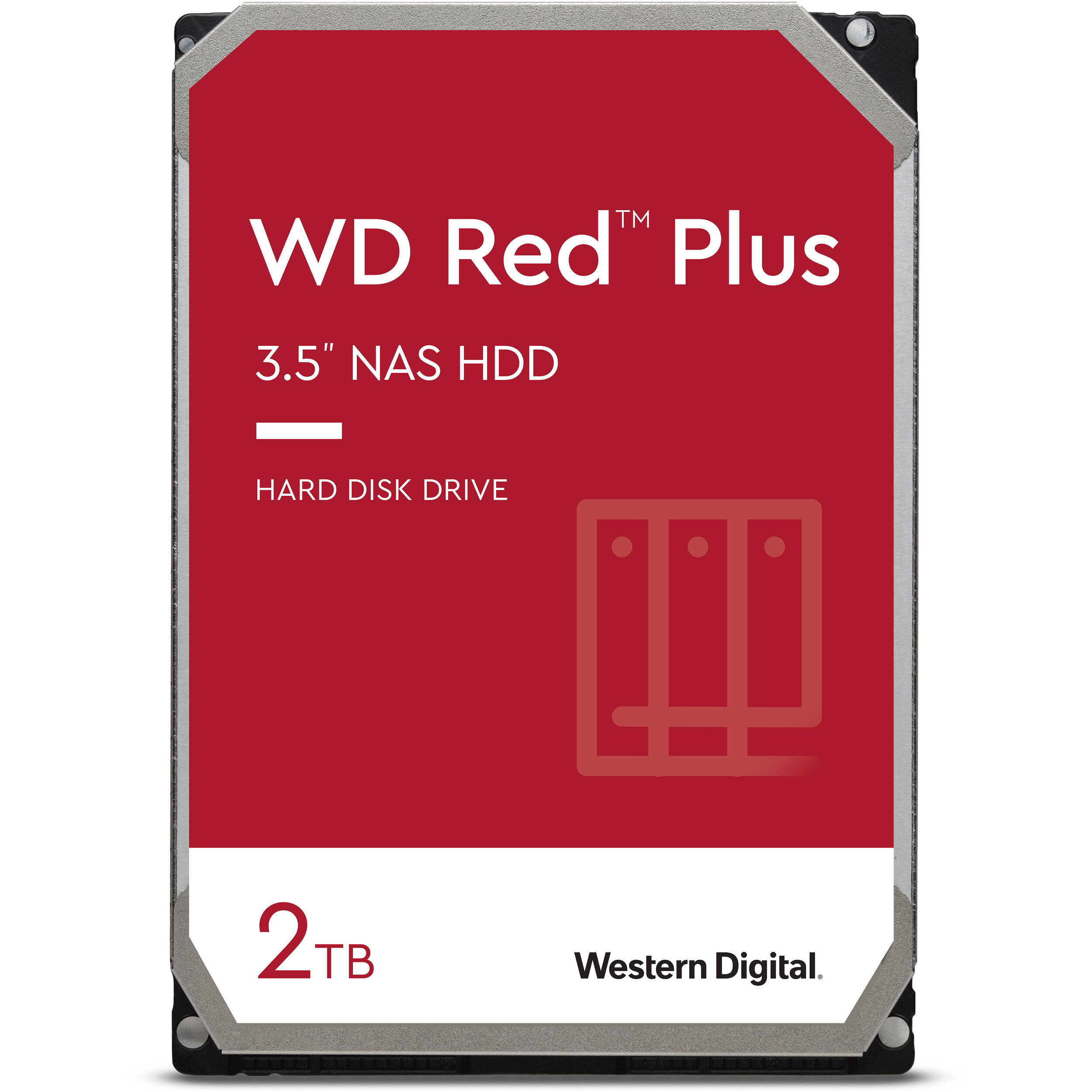 WD 2TB Red Plus 5400 rpm SATA III 3.5" Internal NAS HDD (CMR)