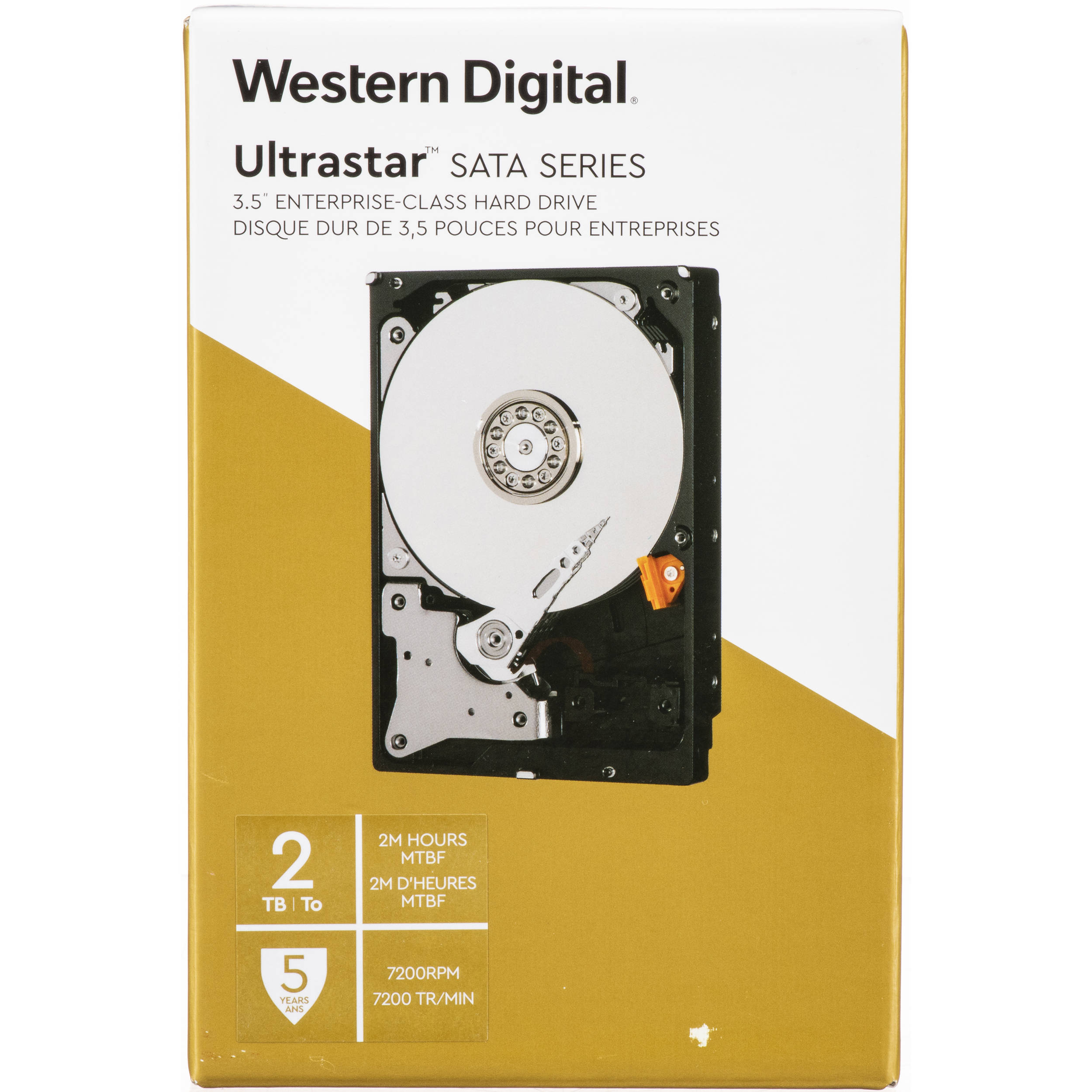 WD 2TB Ultrastar 7200 rpm SATA 3.5" Internal Data Center HDD (Retail)