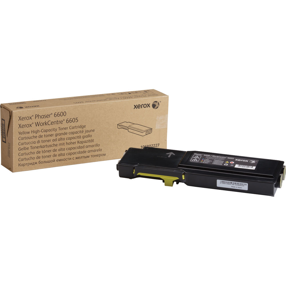 Xerox High Capacity Yellow Toner Cartridge for Phaser 6600 and WorkCentre 6605
