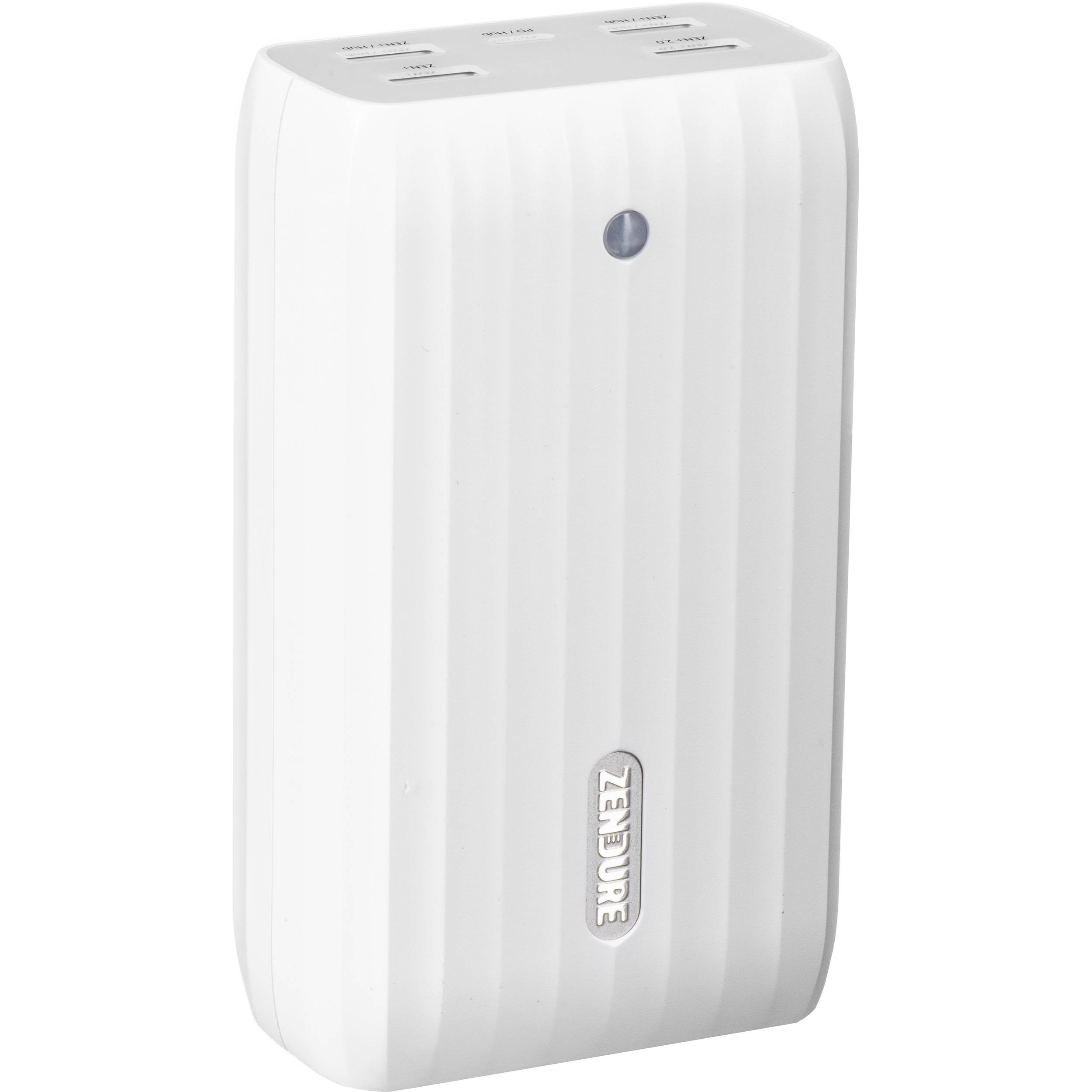 ZENDURE 20,100mAh X6 Power Bank and USB Hub with 45W Power Delivery & Quick Charge (White)